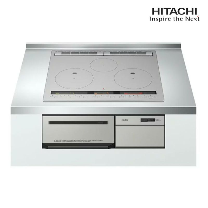 日立 IH 3口 ビルドイン 火加減マイスター メタリックグレー M300Tシリーズ HT-Ｍ300HTF(H)