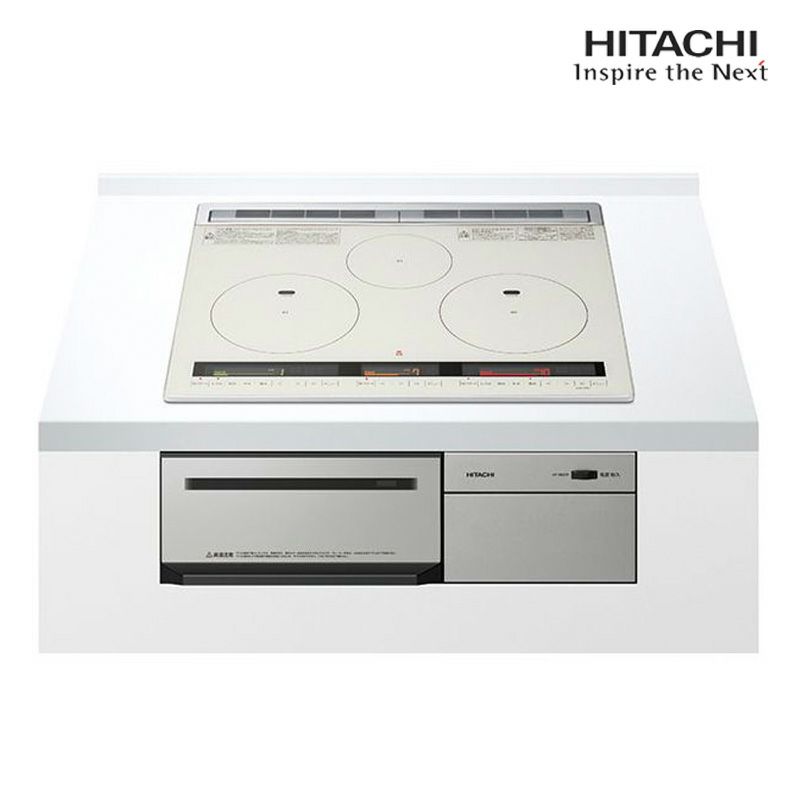 日立 IH 3口 ビルドイン 火加減マイスター シルバー M8Tシリーズ HT-M8STF(S)