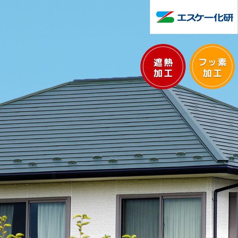 【屋根塗装のみ】エスケー化研プレミアムシリコン 耐久年数最大15年プレミアムフッ素加工 遮熱加工